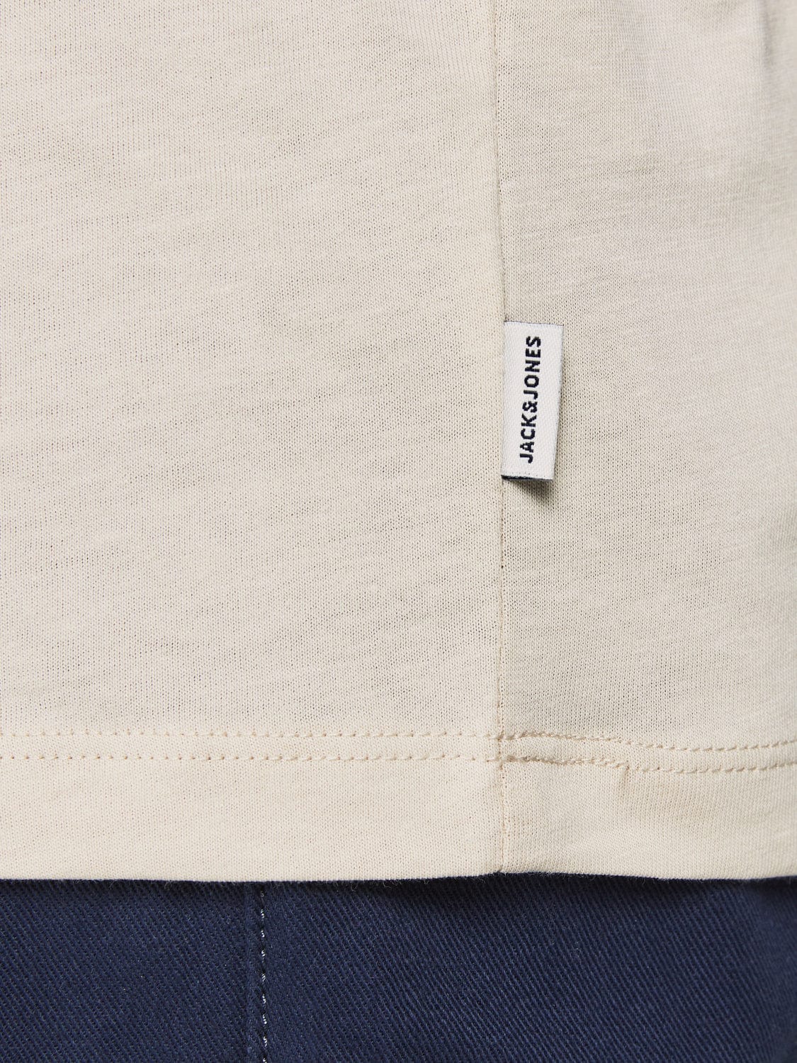 Camiseta de manga corta beige - JJEORGANIC BASIC TEE SS O-NECK NOOS